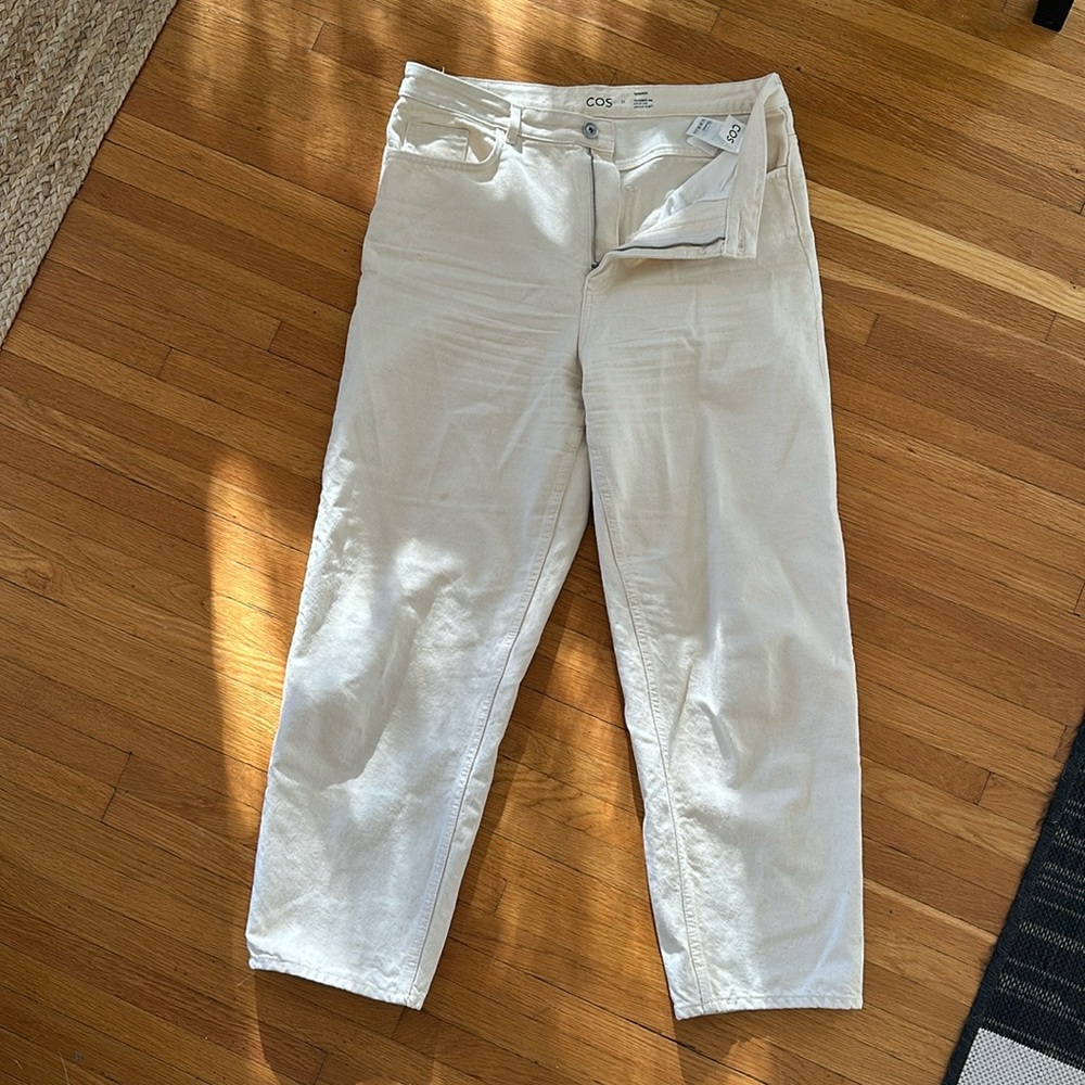 Cos Tapered Leg High Rise Ankle Jeans